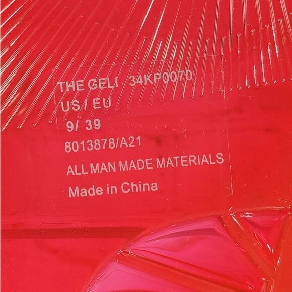 🔸️NIB Katy Perry Red Lips Geli Sandals Size 8 - Picture 9 of 10